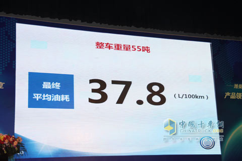 The actual fuel consumption of Weichai WP12.375N engine reached 37.8L/100km
