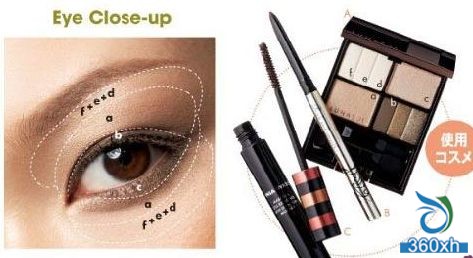 Brown eye makeup to create a gentle cool sweet makeup