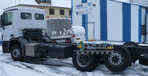 Example of Tyler eddy current mounted on a Mercedes truck