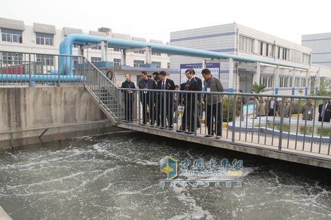 Tire Industry Representative Visits Fengshen Tire Purification Water Source Area