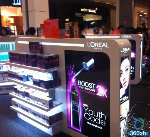 Thailand duty-free shop L'Oreal counters at a glance