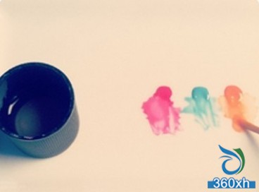 Watercolor nail art DIY Xuan dyed painted charm