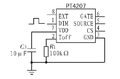 Figure 3 Drive schematic of PT4207