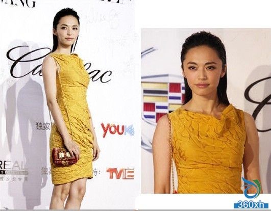 How does the actress use lip color to enhance sexy charm?