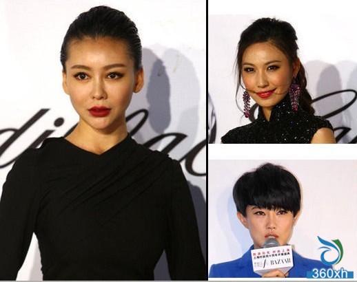 How does the actress use lip color to enhance sexy charm?
