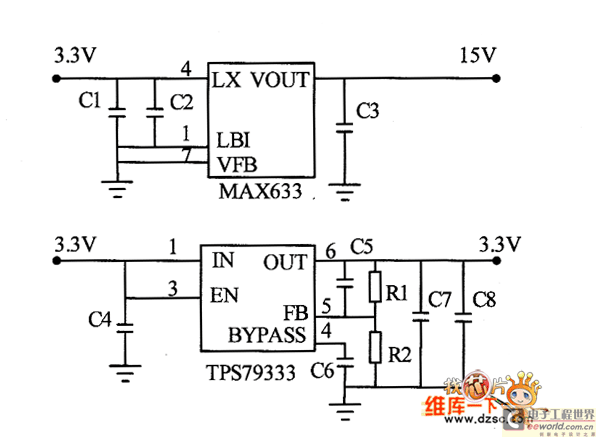 LCD power circuit design