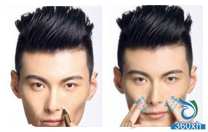 Create a stylish man 1 minute instant concealer