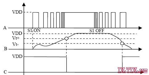 Button anti-shake control circuit diagram