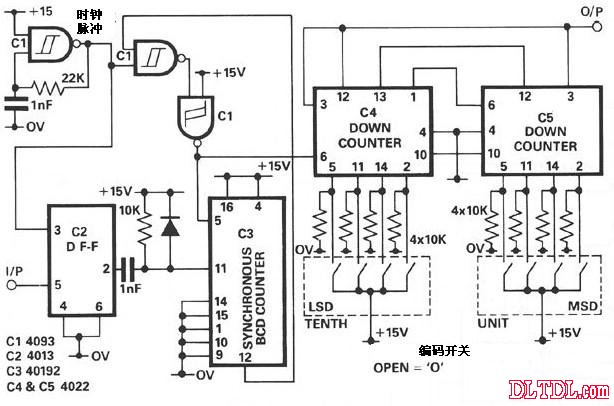 Cd40192 circuit diagram
