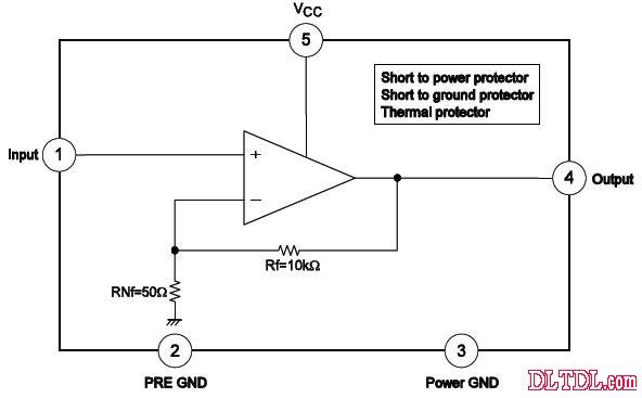 Simple audio amplifier circuit diagram