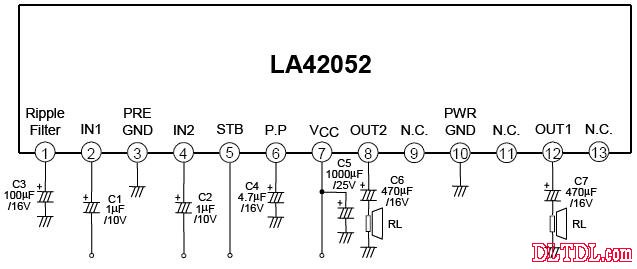 LA42051 pin function