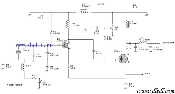 Antenna circuit schematic