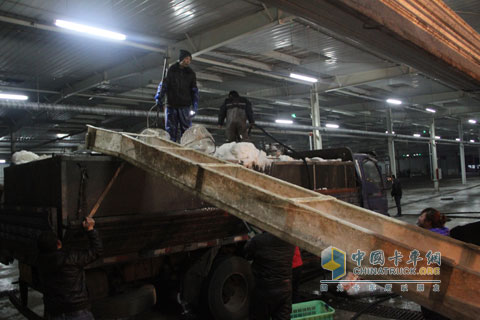 500,000 kilometers without overhaul user Zhang Yu doing live fish transportation work