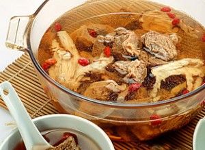 Chinese angelica ginger mutton soup