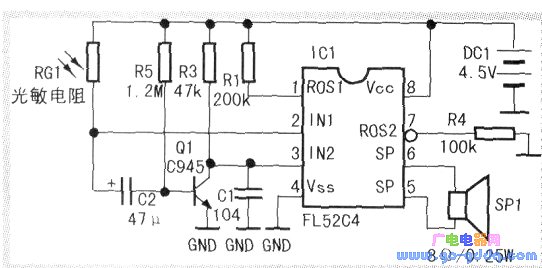 Inductive electronic welcomer schematic