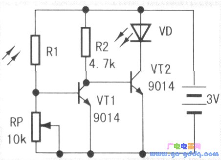 Electronic light control switch circuit diagram