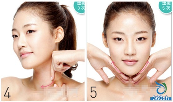 3 minutes face-lifting, create a small face beauty