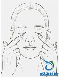 Massage + diet easily remove dark circles