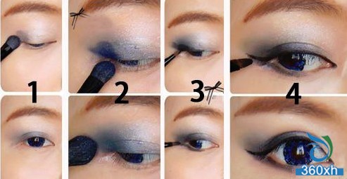 Korean big eye makeup detailed steps to create the most beautiful ladies