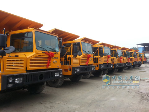 Land mine dump truck with China National Heavy Duty Truck engine