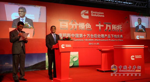 Cummins Inc. Vice President, Srikanth Padmanabhan, Global Head of Cummins Emissions Processing Systems