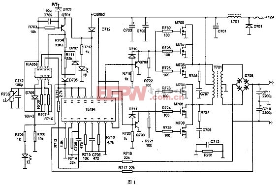 Car audio switching power supply circuit