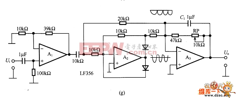 (g) um dos circuitos de conversão DC padrão