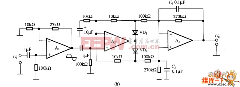 (h) Circuito di conversione DC standard