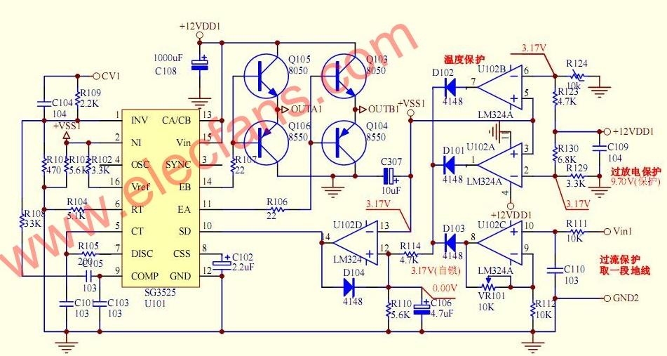 Sg3525 typical application circuit (including PCB diagram)