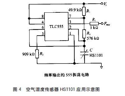 Figure 4 Application of Air Humidity Sensor HS1101