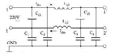 Figure 3 Filter with differential mode choke