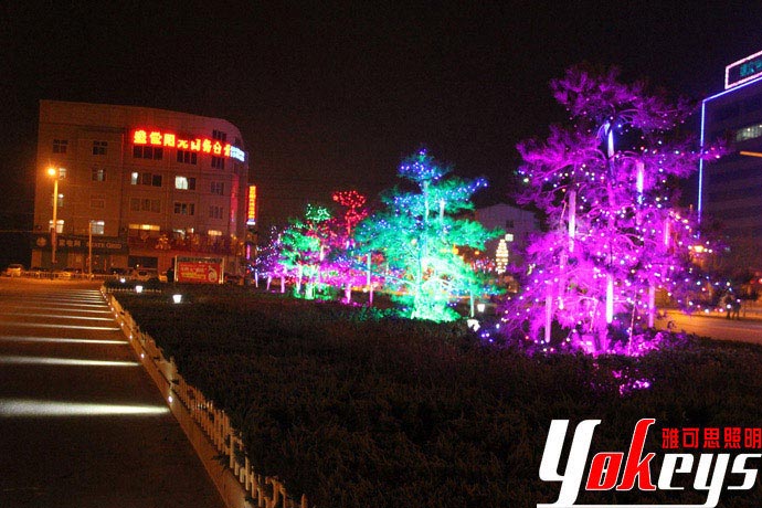 Hotel exterior lighting, building lighting design, building lighting design