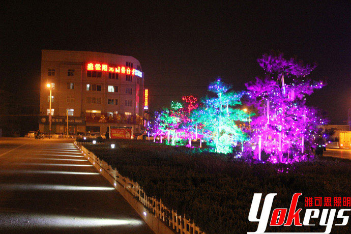 Hotel exterior lighting, building lighting design, building lighting design