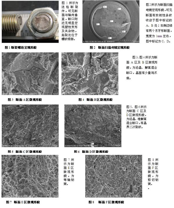 Hardness Detection and Metallographic Detection of Axle Breaking Bolts