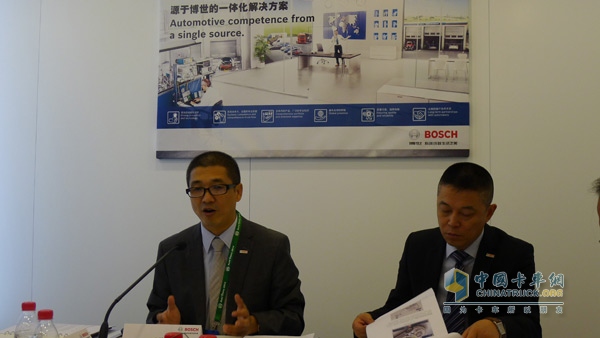 Boss Diesel Systems China President Wang Weiliang (left) interviewed