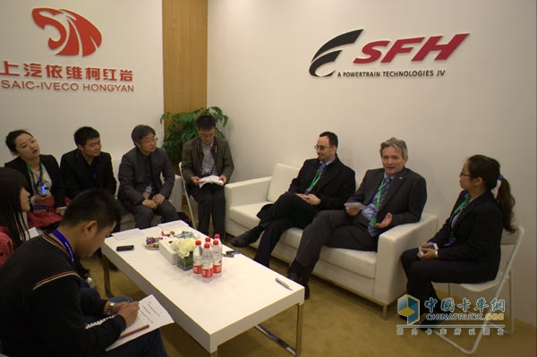 Olivier Michard, General Manager of SAIC Fiat Powertrain Co., Ltd. was interviewed