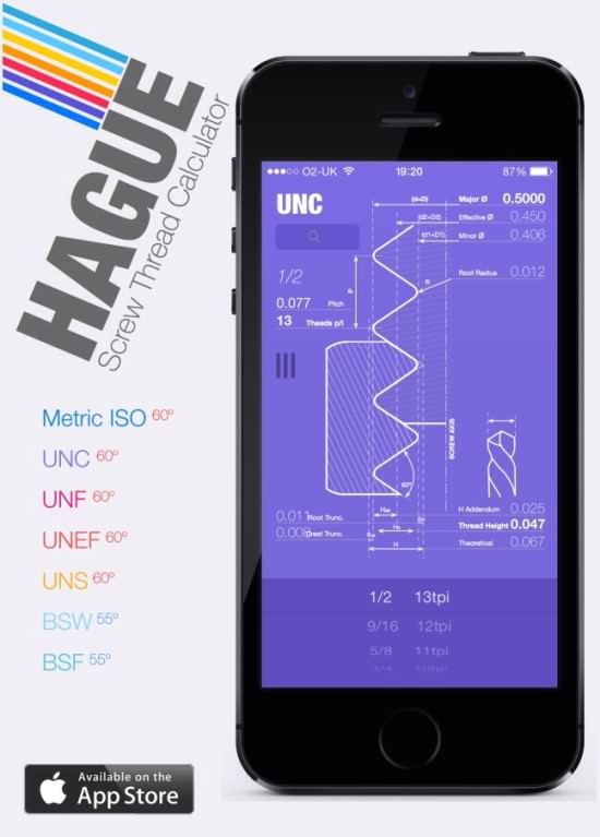 Hagrid fasteners released iphone dedicated free online thread calculator