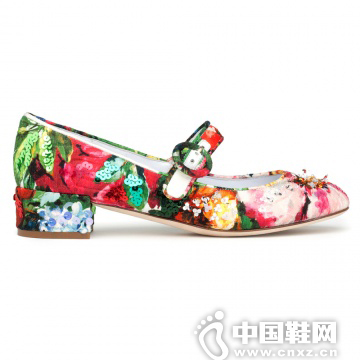 Dolce&Gabbana ç»¿è‰²èŠ±æ ·ä¸­è·Ÿéž‹