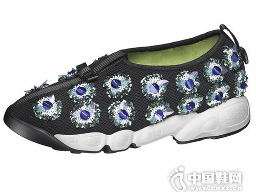 The DIOR Fusion Sneakersè¿åŠ¨éž‹(é»‘è‰²ç½‘çœ¼ x ç™½è‰²èƒ¶åº•