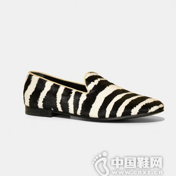 Gucci é»‘ç™½é—´è‰²å¹³è·Ÿçš®éž‹