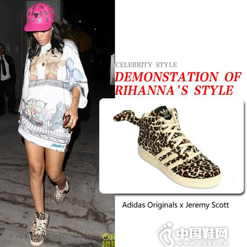 ã€€Adidas Originals x Jeremy Scott Leopard Tail Sneakers