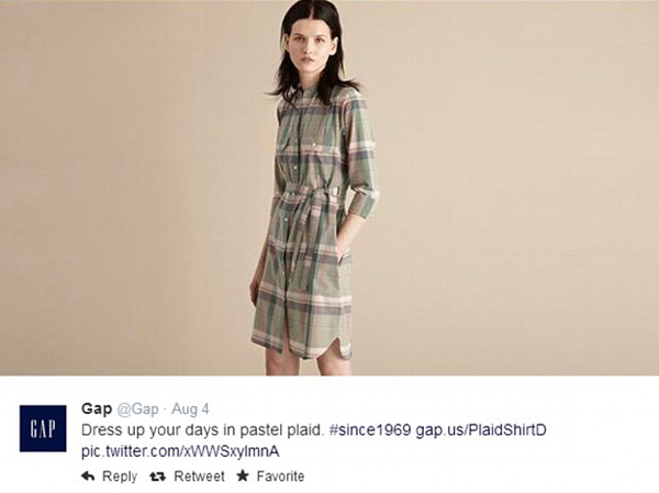 GAP launches new promotional photos "paper people" model cited netizens hot discussion