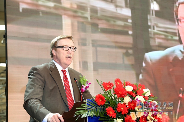 Navistar President and Chief Executive Officer Troy Clarke speaks