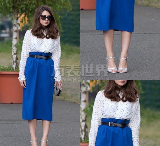 Blue Skirt Outfit