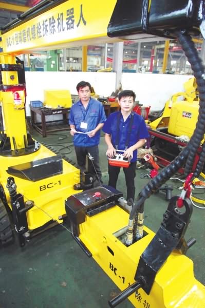 Bolt removal robot successfully developed to fill the domestic gap