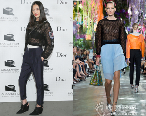 ç§¦èˆ’åŸ¹èº«ç©¿Dior 2014ç§‹å†¬æˆè¡£ç³»åˆ—