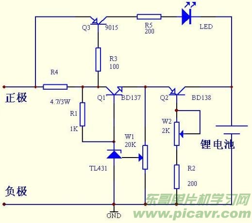 Lithium battery charger circuit diagram