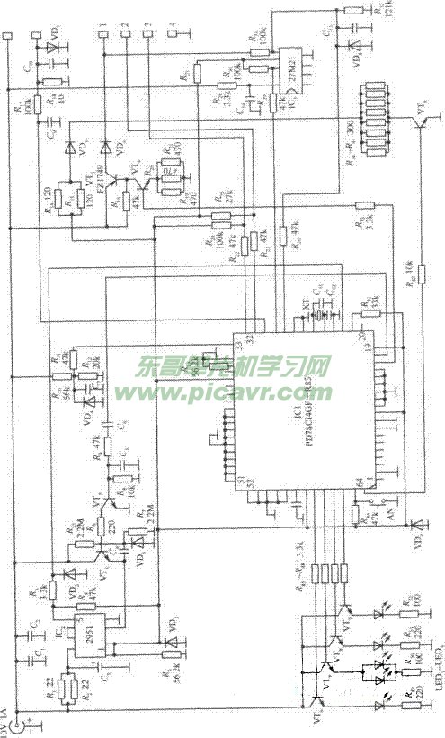 Nokia mobile phone charger circuit diagram (232 type).