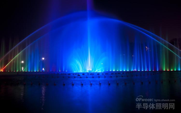 Hunan's largest: beautiful night LED fountain design (HD map reward)