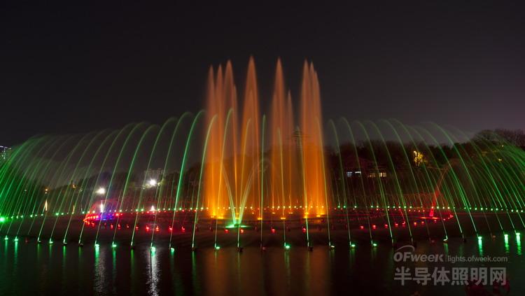 Hunan's largest: beautiful night LED fountain design (HD map reward)